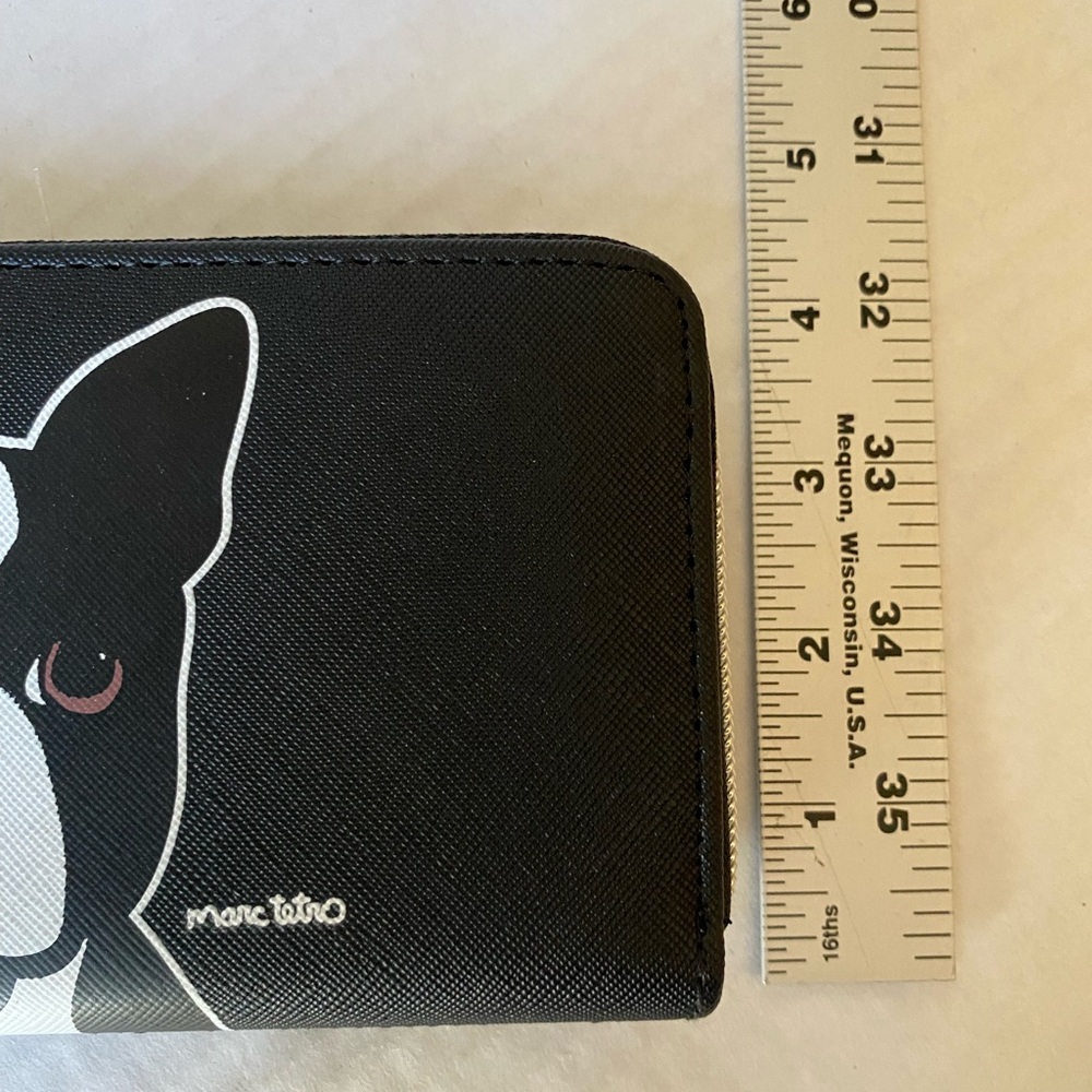 Marc Tetro Wallet Boston Terrier Black New - Picture 13 of 13